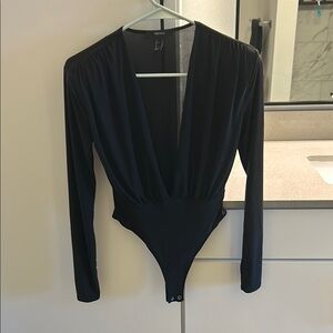 Black Long Sleeve Bodysuit